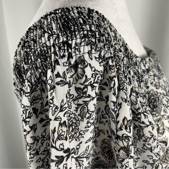 Avenue Black And White Floral Shift Dress Size 14/16 - Picture 5 of 16